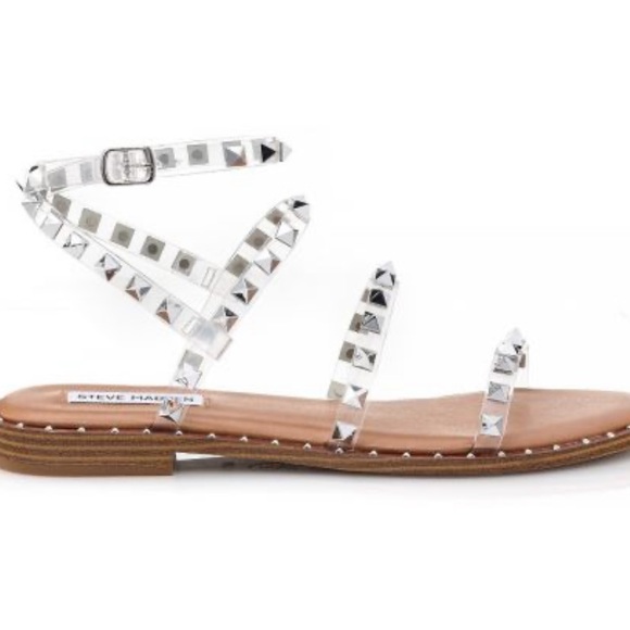 STEVE MADDEN CLEAR TRAVEL SANDAL SIZE 8 - Picture 2 of 8